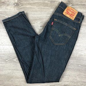 Levi's 28x29 Slim Stretch Dark Wash Denim Jeans